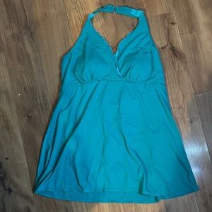 Tropical Escape Teal One Piece Swimsuit